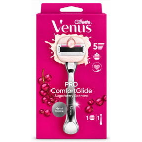 Женская бритва Gillette Venus PRO ComfortGlide Sugarberry Scented с 1 сменной кассетой